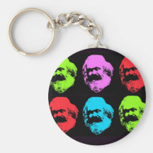 Karl Marx Collage Nyckel Ring
