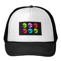 Karl Marx Collage Trucker Kepsar