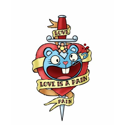 Kärlek är en smärta från happytreefriends