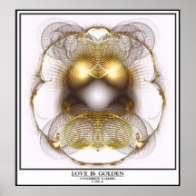 KÄRLEK ÄR GULD- AFFISCHER