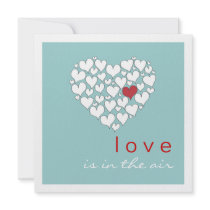 Kärlek är i inbjudan för luftvalentines daypartyet