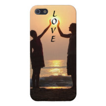 KÄRLEK är i luften, havsoluppgångiphone case