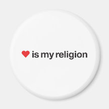 KÄRLEK ÄR MIN RELIGION KYLSKÅPMAGNETER