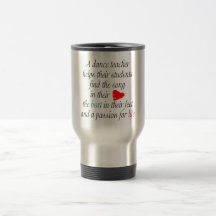 Kärlek att undervisa danstravel mug kaffe mugg