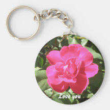 Kärlek dig rosa Keychain Nyckelringar