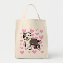Kärlek för Pitbull/amerikanStaffordshire Terrier Tygkassar