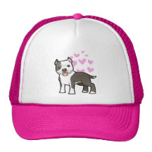 Kärlek för Pitbull/amerikanStaffordshire Terrier Baseball Hat