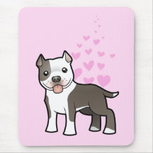 Kärlek för Pitbull/amerikanStaffordshire Terrier Mus Mattor