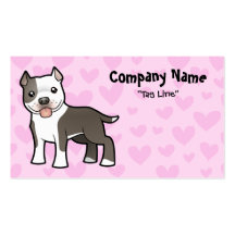 Kärlek för Pitbull/amerikanStaffordshire Terrier Visit Kort
