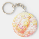 Kärlek i en flaska Keychain Nyckelringar