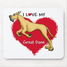 Kärlek lismar great dane mus matta