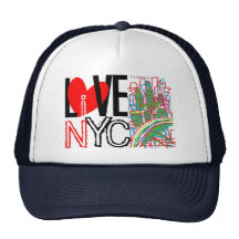 Kärlek NYC & bor i NYC-hatt Kepsar