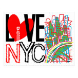 Kärlek NYC & bor i NYC-vykort