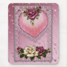 Kärlek- och romantikmousepadvalentin dag mus matta