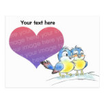 Kärlekbluebirds Vykort