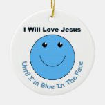 KärlekJesus smiley face Julgransdekoration