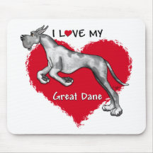 KärlekMerle great dane Mus Matta