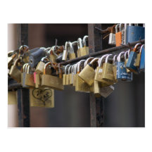 KärlekPadlocks, Prague Vykort