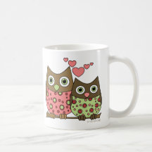 Kärlekugglor Kaffe Mugg