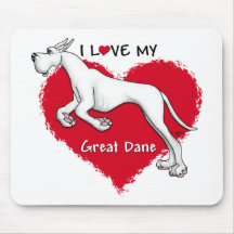 Kärlekvitgreat dane musmattor