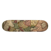 Karta 1721 av Europa Skateboard