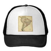 Karta 1817 av South America Mesh Kepsar