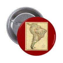 Karta 1817 av South America Nål