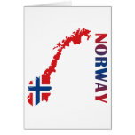 Karta av norgen hälsnings kort