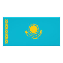 Kasakhstan - Kazakhflagga Fotontryck