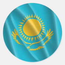 KASAKHSTAN RUND KLISTERMÄRKE