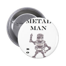 Kasta i sig - heavy metalmanen pins