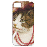 Katt i Victorianhatt iPhone 5 Fodral