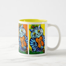 Katt med fiolen av Louis Wain Kaffe Kopp