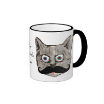 katt mustasch kaffe kopp