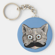 katt mustasch nyckelringar