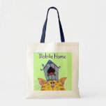 Katt- och fågelhushusvagn som används som permanen tote bags