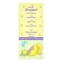 Katten ta sig en tupplur baby showerinbjudan