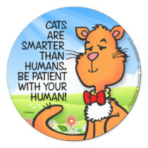 Katter är mer smart klistermärken