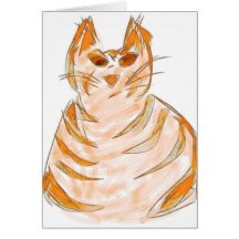 Katter av världen Notecard #2 Hälsnings Kort