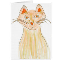 Katter av världen Notecard #4 Hälsningskort