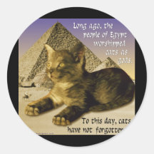 Katter i egypten klistermärke