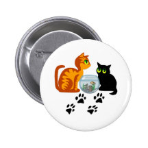 Katter på lek pins