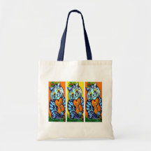 Katter som leker fiolen av Louis Wain Tote Bags