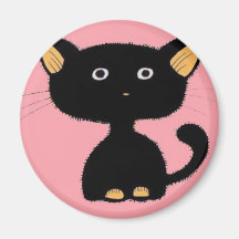 kattunge kylskåpmagneter