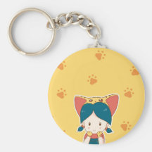 Kattungekvaliteter Keychain Nyckel Ring