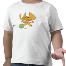 Kattungelekar med garn t-shirts