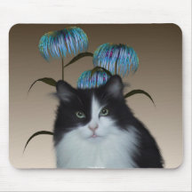 Kattungen blommar Mousepad Mus Mattor
