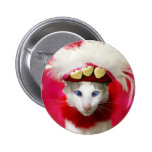 Kattvalentinen knäppas pins