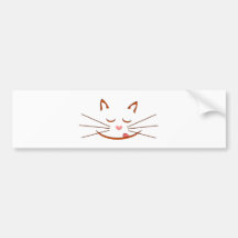 Katzengesicht cat face autoaufkleber