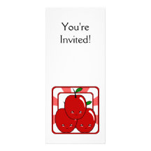 Kawaii Apple basket (pojken) Inbjudan